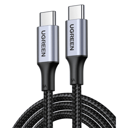 Cable Type C Ugreen 100W  Tipo C a Tipo C 480Mb/s 5A US316