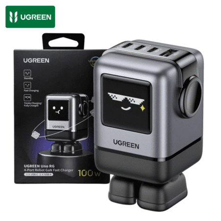 Ugreen Cargador GaN 100W USB-C con Pantalla TFT Magnético X688 - 45514 Carga Rapida para MacBook Pro/Air, iPad Pro, iPhone 16 15 Pro, Galaxy S25 Ultra, Pixel 8