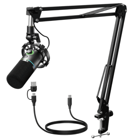 MAONO Micrófono Dinámico Gamer XLR/USB  para Streaming podcasting y grabación, Moano PD200X