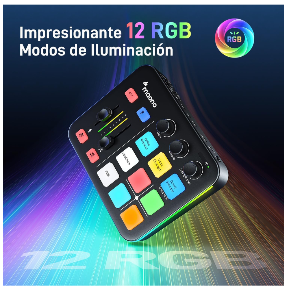 Mezcladora Maono G1 NEO Consola de audio para streaming, podcasters y gamers. Profesional - Imagen 4